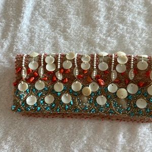 Moyna beaded clutch